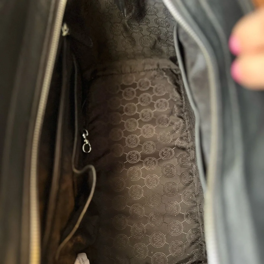 Michael Kors Leopard Print Satchel with Black Accents - Picture 4 of 9